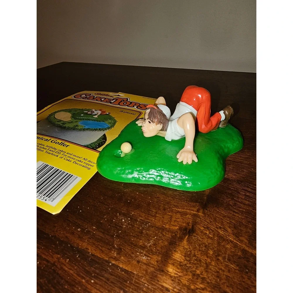 Vintage Wilton Cake Tops Comical Golfer Cake Topper Decoration 1979